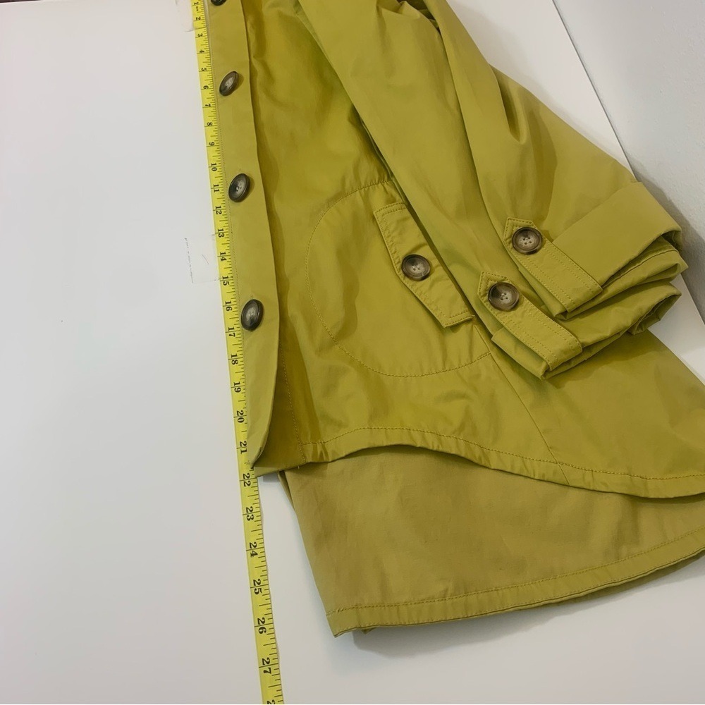 For Cynthia‎ Women's Mustard Hoodie Jacket Yellow Swing Sailor Trench Rain Coat - Picture 4 of 8